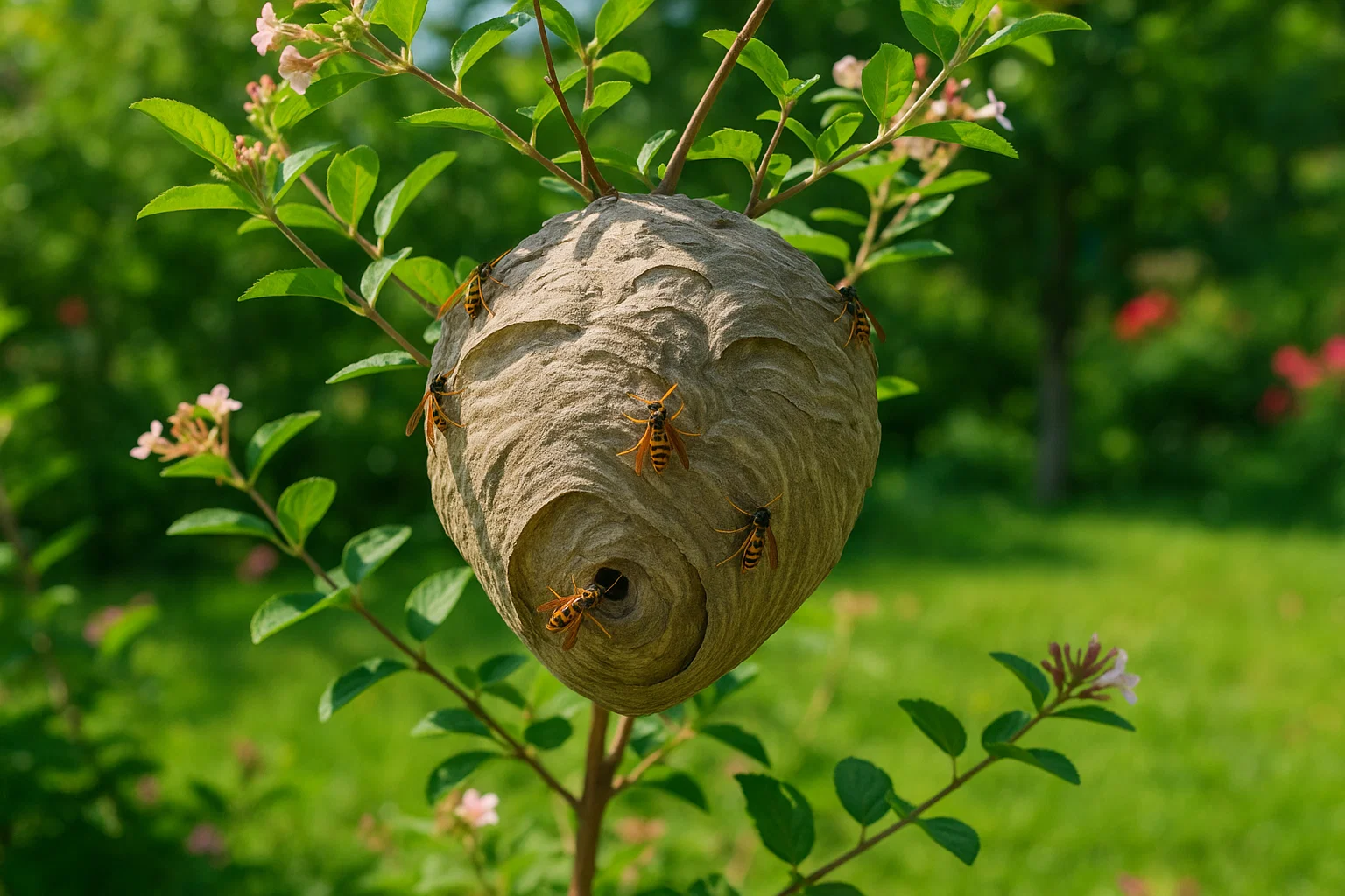 Nid de guêpe jardin coulommiers